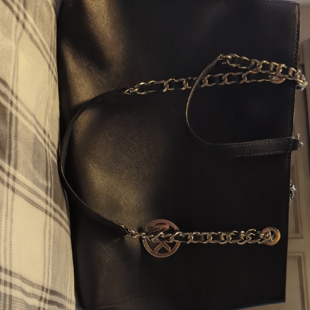 Michael Kors Black Leather Shoulder Bag